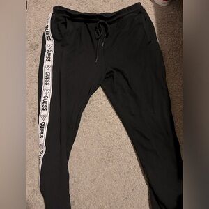 guess men’s black sweatpants